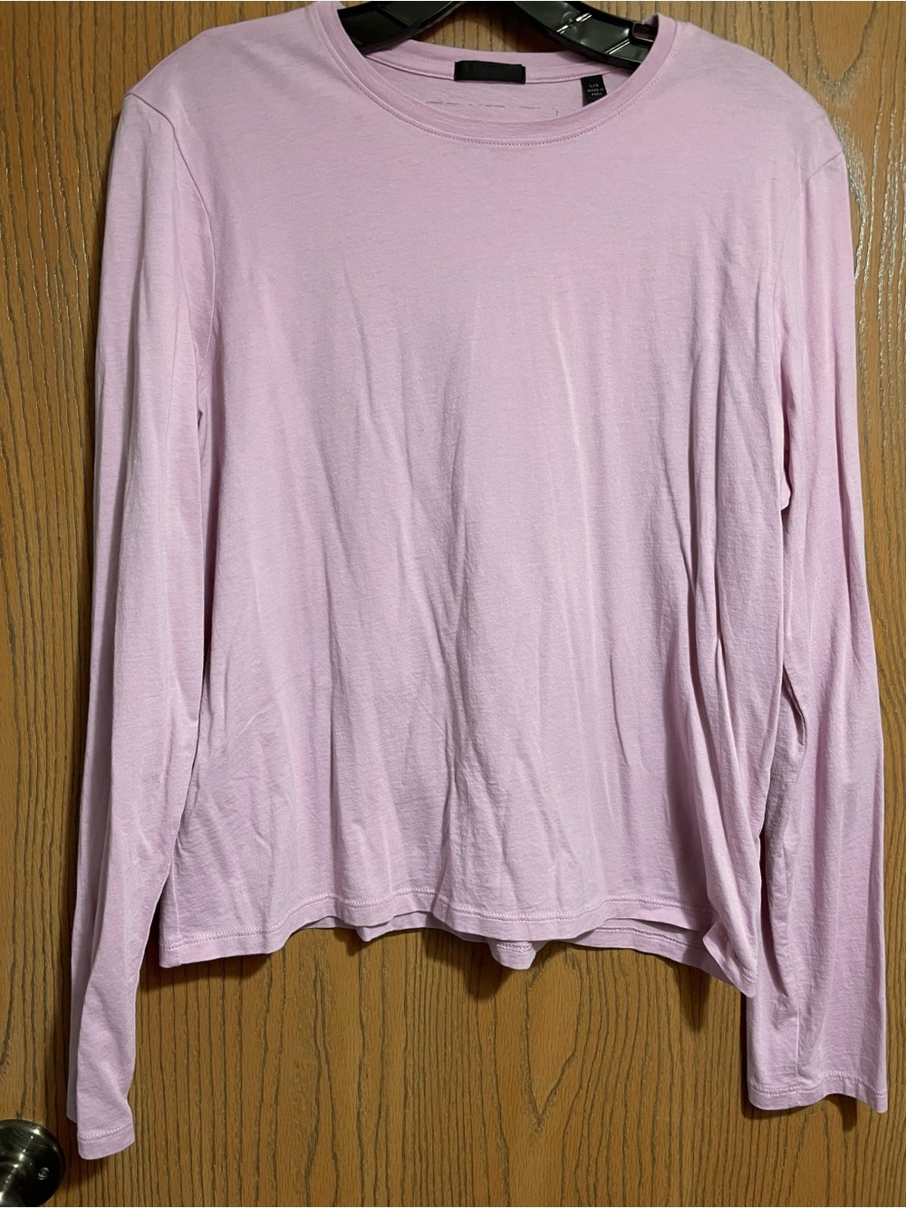 ATM Anthony Thomas Melillo Pale Pink Long-Sleeve Tee
